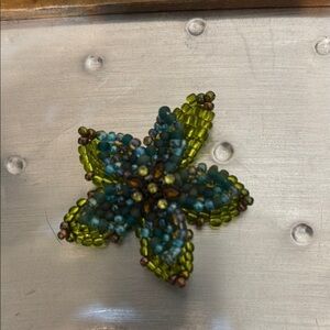 Handcrafted Beaded Flower Accent
